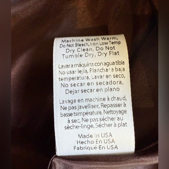 NWT AUTUMN ADEIGBO Bridgette 100% Silk Puff-Sleeve Mini Dress Brown Size 4 - Picture 11 of 16